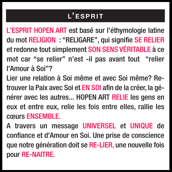 CARRE L'ESPRIT HOPEN ART