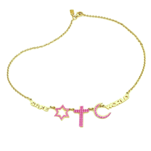 Collier swp saint valentin plaque or Hopen heart bijoux coexist 5